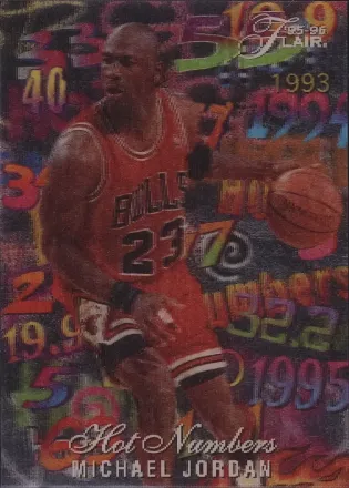 1995-96 Flair - Hot Numbers #4 - Michael Jordan - Chicago Bulls
