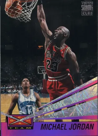 1993-94 Stadium Club - Beam Team #4 - Michael Jordan - Chicago Bulls