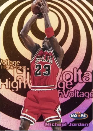 1997-98 Hoops - High Voltage #14 HV - Michael Jordan - Chicago Bulls