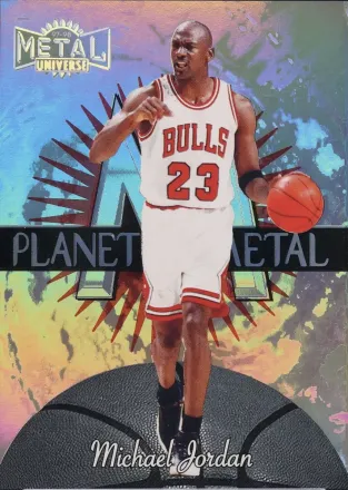 1997-98 Metal Universe - Planet Metal #1 PM - Michael Jordan - Chicago Bulls