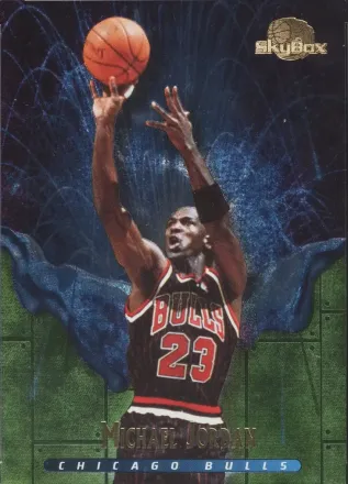 1995-96 SkyBox Premium - Meltdown #M1 - Michael Jordan - Chicago Bulls