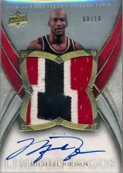 2009-10 Upper Deck Exquisite Collection - Limited Logos #L-MI - Michael Jordan - Chicago Bulls