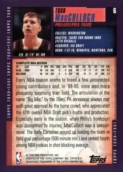 Back of Todd MacCulloch