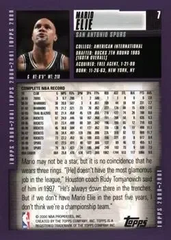 Back of Mario Elie