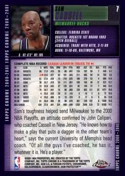 Back of Sam Cassell