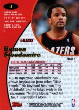 Back of Damon Stoudamire