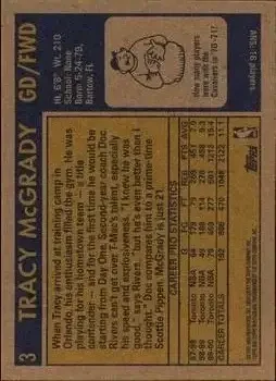 Back of Tracy McGrady