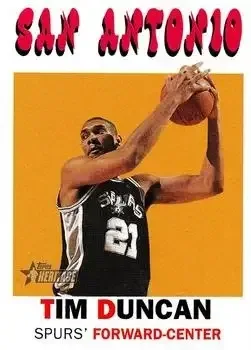 2000-01 Topps Heritage #4 Tim Duncan