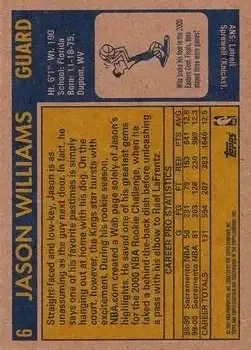 Back of Jason Williams