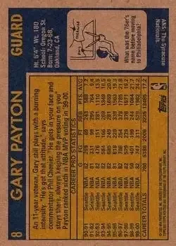 Back of Gary Payton