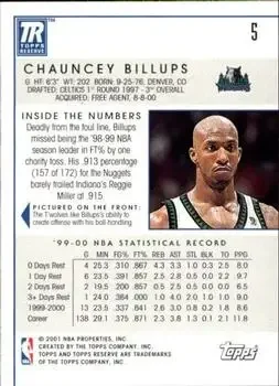 Back of Chauncey Billups