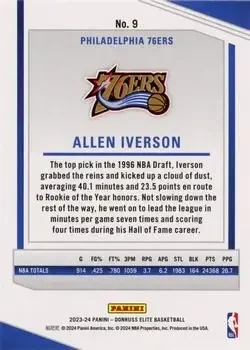 Back of Allen Iverson