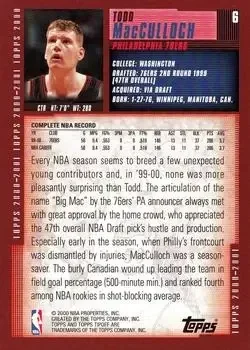 Back of Todd MacCulloch