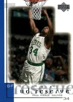 2000-01 UD Reserve #4 Paul Pierce