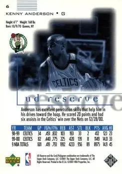 Back of Kenny Anderson