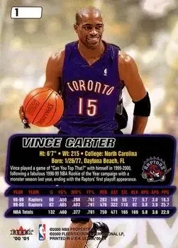 Back of Vince Carter
