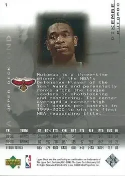 Back of Dikembe Mutombo