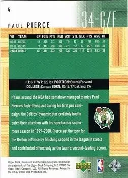 Back of Paul Pierce