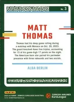Back of Matt Thomas