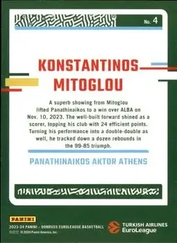 Back of Konstantinos Mitoglou