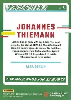 Back of Johannes Thiemann
