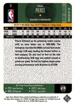 Back of Paul Pierce