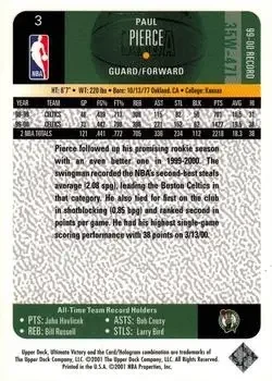 Back of Paul Pierce