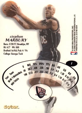 Stephon Marbury Rückseite