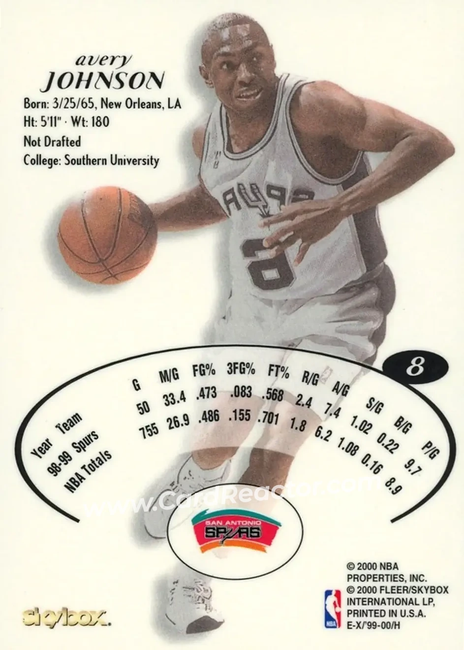 Back of Avery Johnson