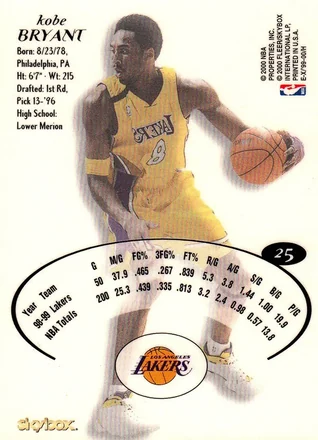 Verso de Kobe Bryant