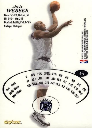 Chris Webber Rückseite