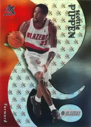 1999-00 E-X #44 - Scottie Pippen - Portland Trail Blazers 1999-00 E-X #44 - Scottie Pippen - Portland Trail Blazers
