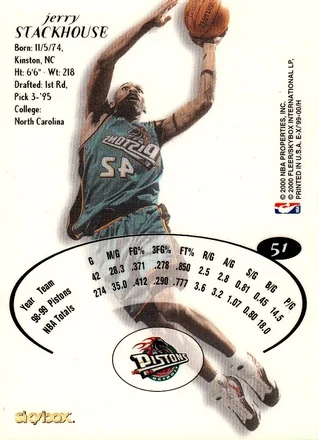Jerry Stackhouse 背面