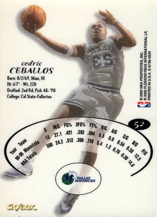 Cedric Ceballos Rückseite