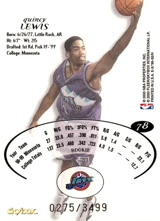 Quincy Lewis Rückseite