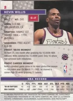 Back of Kevin Willis