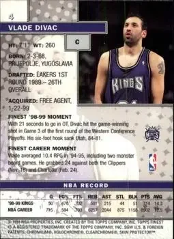 Back of Vlade Divac