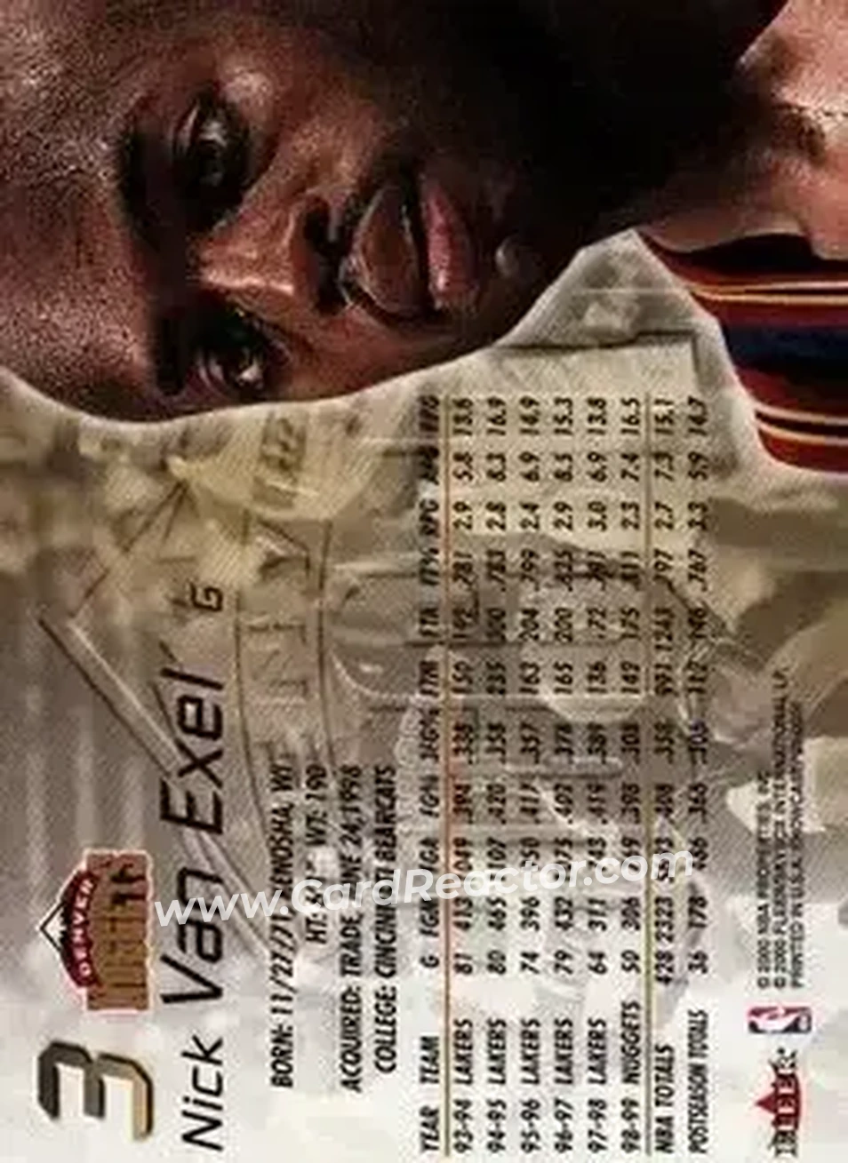 Back of Nick Van Exel