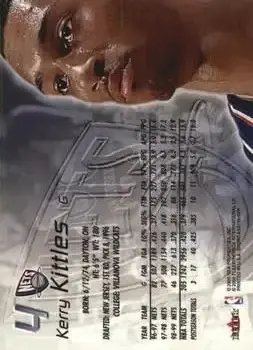 Back of Kerry Kittles
