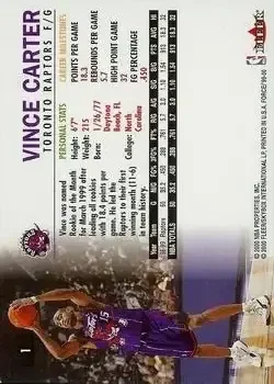 Back of Vince Carter