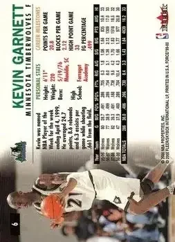 Back of Kevin Garnett