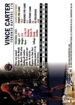 Back of Vince Carter