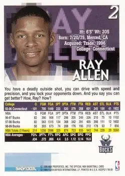Back of Ray Allen