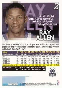 Back of Ray Allen