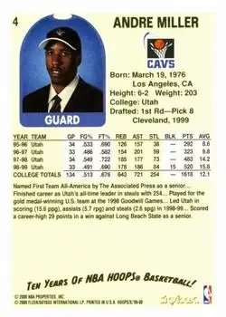 Back of Andre Miller