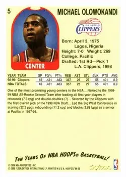 Back of Michael Olowokandi