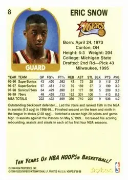 Back of Eric Snow