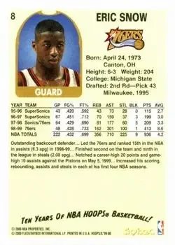 Back of Eric Snow