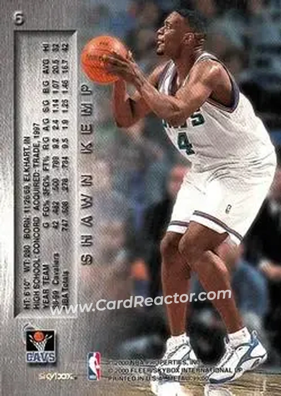 Back of Shawn Kemp