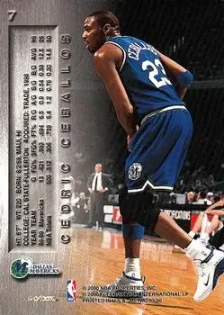 Back of Cedric Ceballos